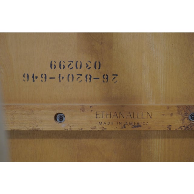 Ethan Allen French Country Style Round Side Table For Sale - Image 13 of 14