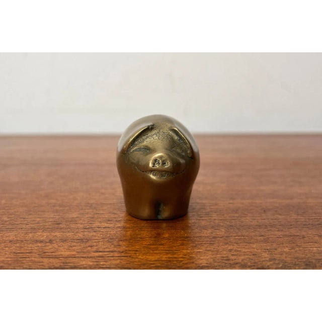 Vintage Brass Pig Figurine from Gallo, 1970s For Sale - Image 10 of 12