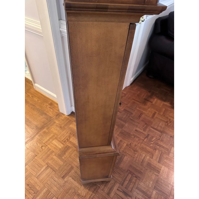 Chestnut Vintage 1970s Tempus Fugit Grandfather Clock For Sale - Image 8 of 13