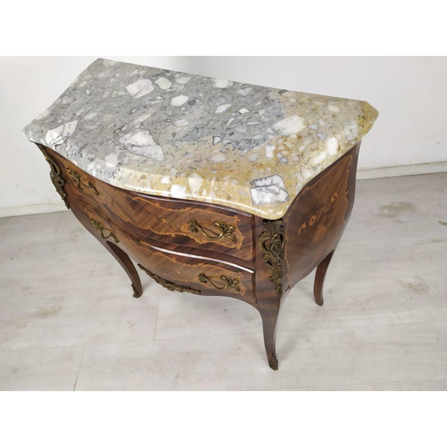 Louis XV Curved Chest of Drawers For Sale - Image 10 of 18