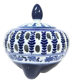 Vintage Blue Delft Candle Holder