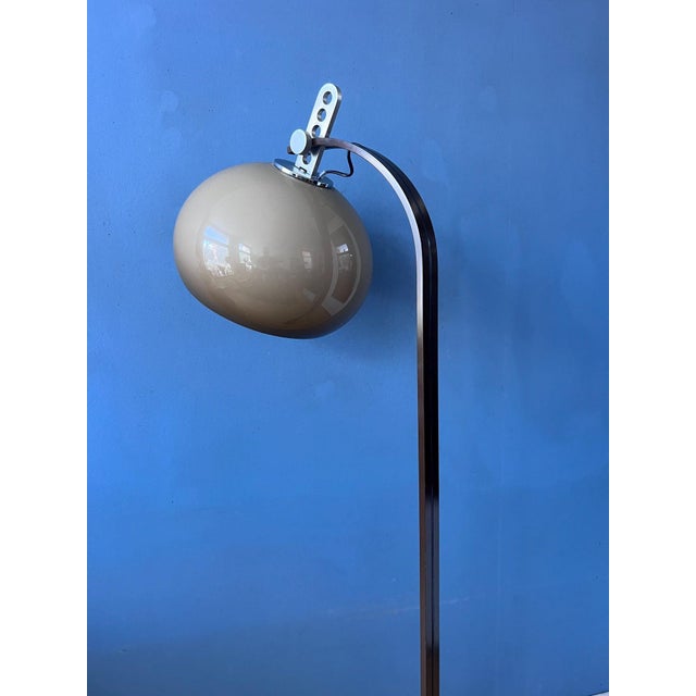 Beige Mid-Century Space Age Mushroom Floor Lamp from Dijkstra For Sale - Image 8 of 13