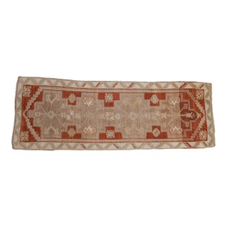 Vintage Distressed Kars Rug Runner - 3'4" x 9'3" For Sale