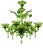 Contemporary Greeen Murano Glass Chandelier For Sale - Image 9 of 11