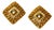 Vintage Earrings Clips by Jean Patou, 1980s, Set of 2 For Sale