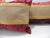 Late 19th Century Antique Red and Gold Silk Velvet Decorative Lumbar Pillows - Set of 2 For Sale - Image 5 of 6