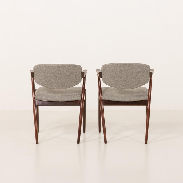 Model 42 Chairs in Rosewood by Kai Kristiansen for Schou Andersen, Denmark, 1960s, Set of 8 For Sale - Image 18 of 18