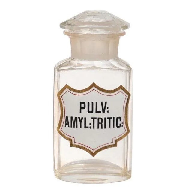 1840s French Louis-Philippe Period Glass Apothecary Jar with Latin Label For Sale - Image 12 of 12