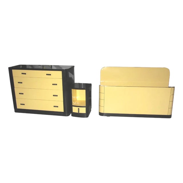 1930s Simmons Company Norman Bel Geddes Dresser and Vanity For Sale