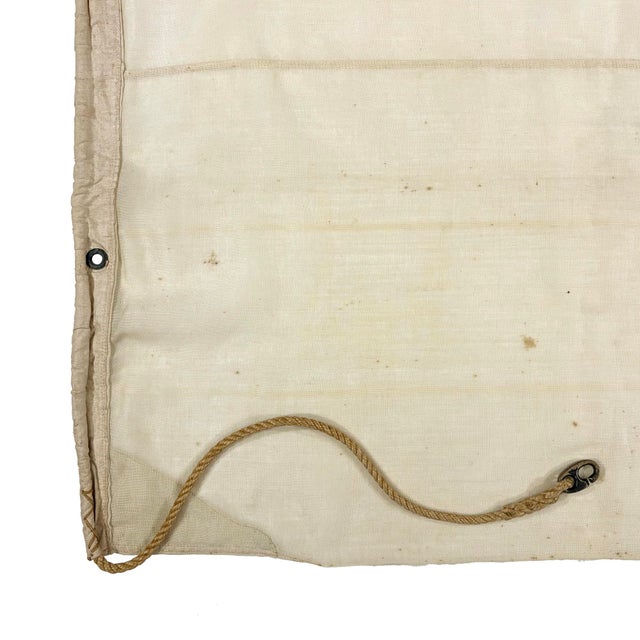 English Oversize Vintage Wool Union Jack Flag, British Royal Navy White Ensign For Sale - Image 3 of 8