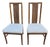 Thomasville Vintage Faux Bamboo Cane High Back Dining Chairs Regency Pair For Sale