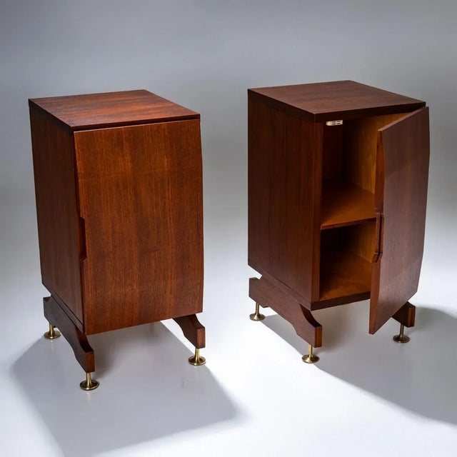 Bedside Cabinets attributed to Vittorio Dassi, Set of 2 For Sale - Image 4 of 8