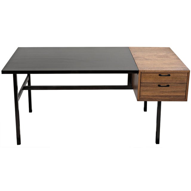 Noir NOIR Algeron Desk with Black Metal For Sale - Image 4 of 10