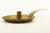 A beautiful chamber candleholder Handcrafted from thick brass sheet large drip pan with rolled edges The handle and the...