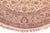 Shabby Chic Shabby Chic 1990's Kashan Pak-Persian Beige/Tan Wool Round Rug- 10'0'' X 10'2'' For Sale - Image 3 of 9