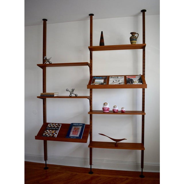 Mid Century Modern Teak Cado Tension Wall Unit Modular Chairish