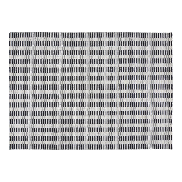 Contemporary Indian Modern Hand Loom Wool Rug, 10X14 For Sale