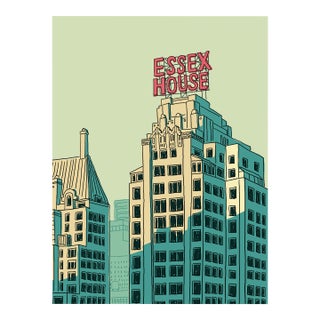 Essex House Limited Edition Print on Entrada Rag by Marz Junior For Sale
