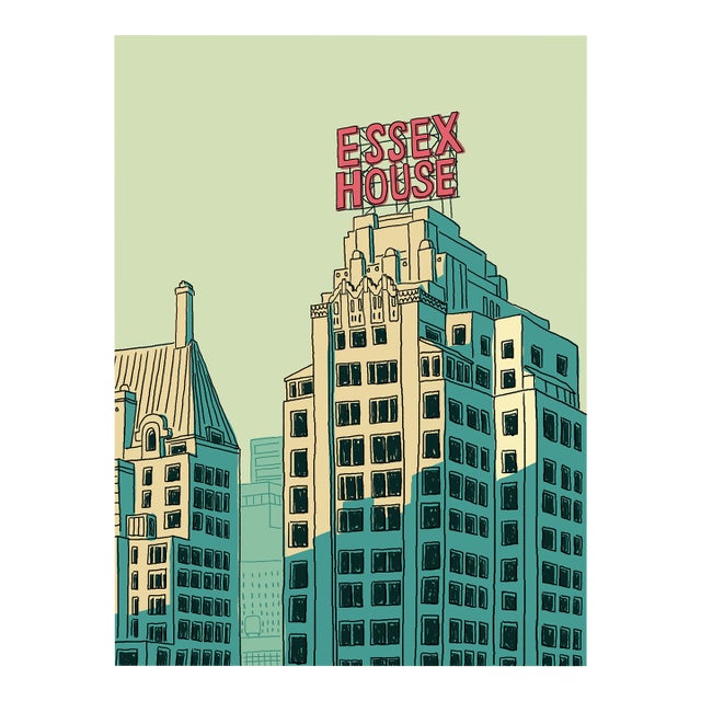 Essex House Limited Edition Print on Entrada Rag by Marz Junior For Sale