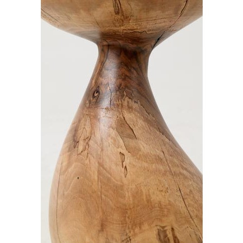 Sculptural Side Table in Walnut by Logniture For Sale - Image 14 of 17