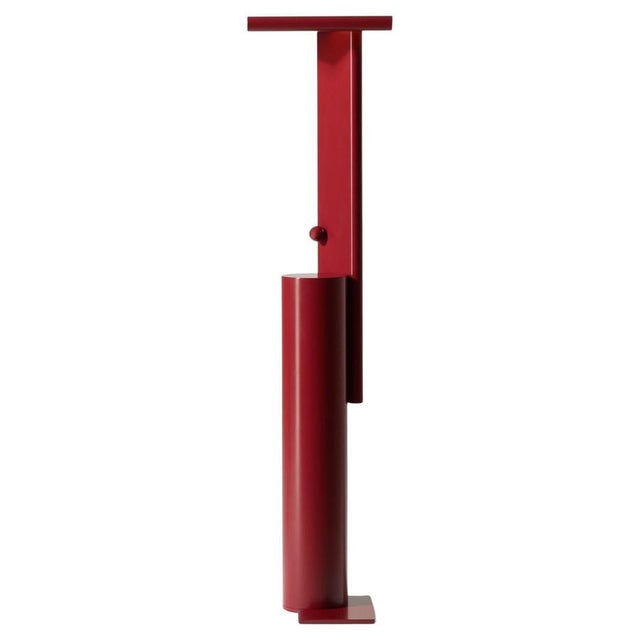Polyshape Red Aluminium Floor Lamp by Ferrerol Babin for Cassina For Sale - Image 11 of 11