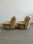 1980s Pair of Scoop Lounge Chairs in Champagne For Sale - Image 9 of 15