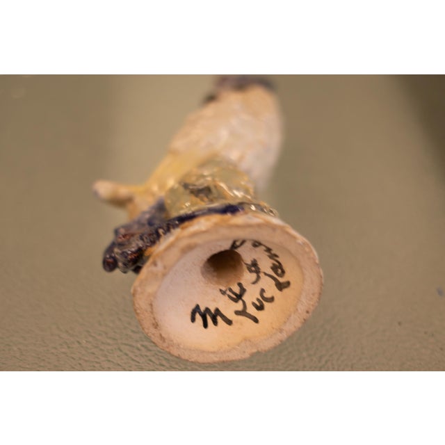 Parakeet Earthenware by Marjolaine and Luc Lanel, 1920s-1940s For Sale - Image 3 of 4