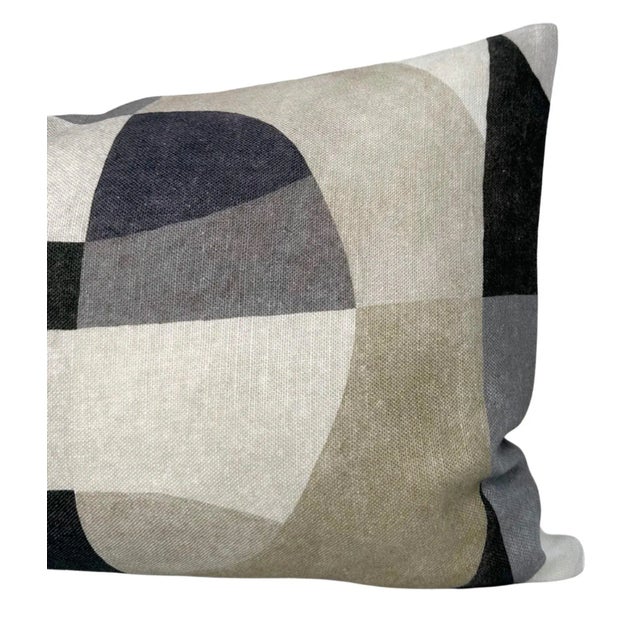 ⭐️ Ships Within 2 Days 12x20 Pillow On the Front: Colonnade Printed Fabric On the Back: Ivory Linen Fabric Fabric Content:...