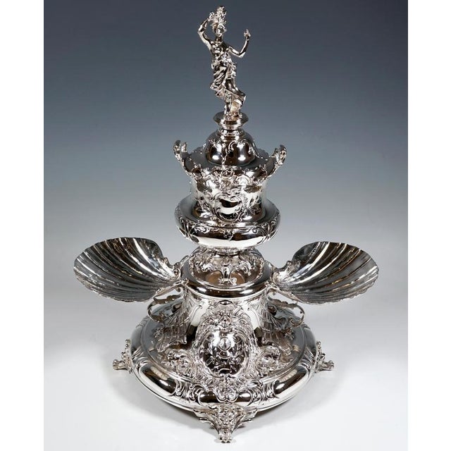 Viennese Art Nouveau Silver Caviar Stand from Würbel & Czokally, 1900s For Sale - Image 3 of 17