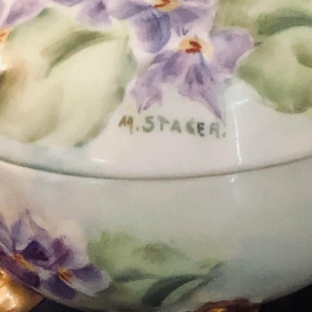 Mid 20th Century Vintage French Style Porcelain Box For Sale - Image 5 of 12