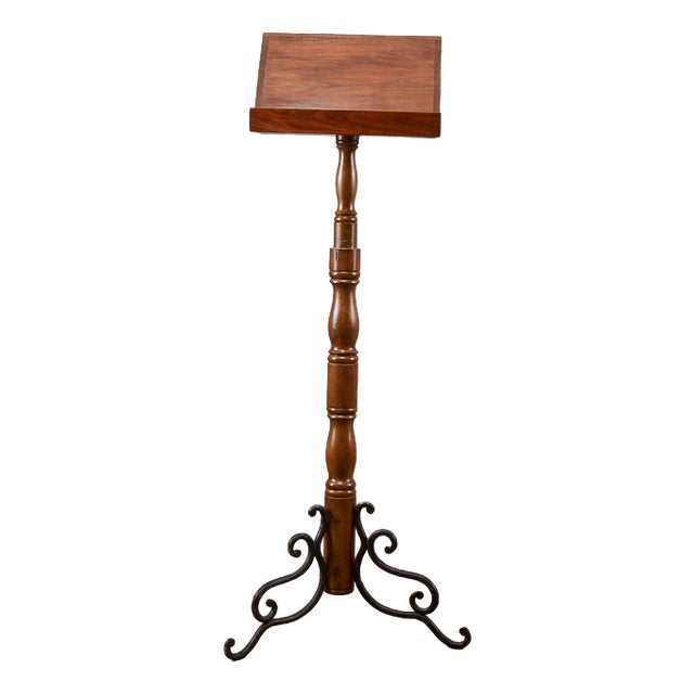 Art Deco Style Lectern in Wood For Sale