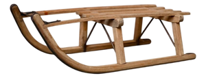 Small Vintage Davos Wooden Sled, 1960s