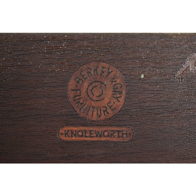 Berkey & Gay Antique Venetian Hand Painted Bookcase or Bar Cabinet, Circa 1920s For Sale - Image 11 of 12