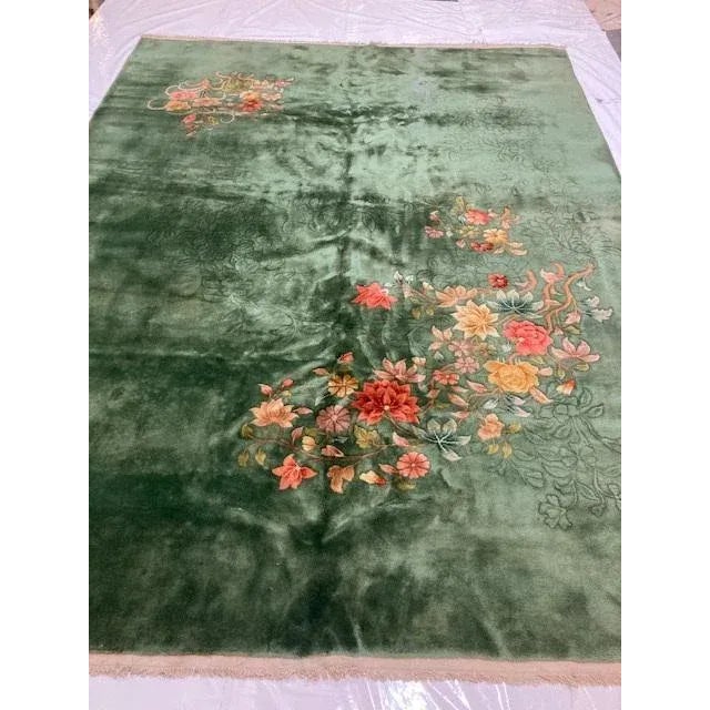 Art Deco 1930's Vintage Nicholas Chinese Rug For Sale - Image 3 of 11