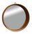 Round wall mirror with a majestic, deep frame crafted from natural bamboo canes. The sculptural, geometric design and the...