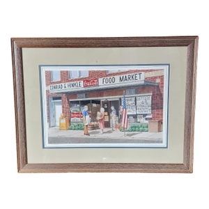 Dempsey Essick Down Home in Lexington Poster Series ~ Conrad & Hinkle Food Market, l.e. 1991