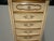 Wood Vintage French Provincial Tallboy Dresser Lingerie Chest W Brass Hardware For Sale - Image 7 of 16