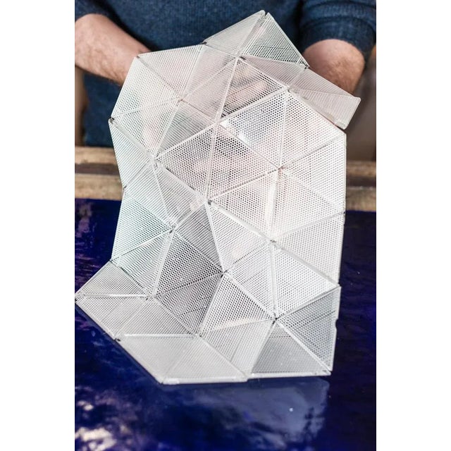 Contemporary Serapè White Handmade Murano Glass by Matteo Silverio For Sale - Image 3 of 5