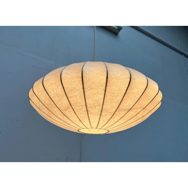 Mid-Century Modern Cocoon Pendant Lamp by Friedel Wauer for Goldkant Leuchten, Germany, 1960s For Sale - Image 9 of 18