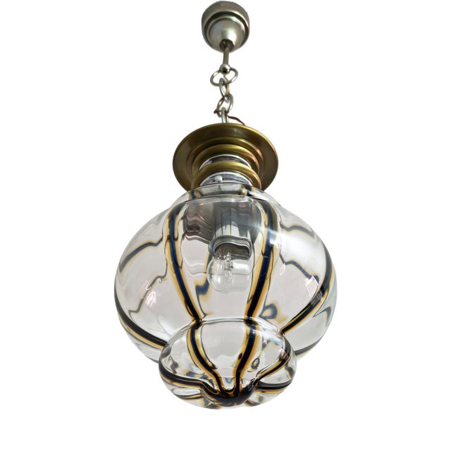 Murano Glass Pendant Lamp by Toni Zuccheri, 1970s For Sale