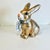 Paper 1980s Vintage Arts & Crafts Boho Chic Foil Covered Hand-Painted Papier Mache’ Bunny - Easter For Sale - Image 7 of 18