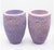Mid-Century Modern Pair of Lavender Textured Coral-Style Vases For Sale - Image 3 of 11