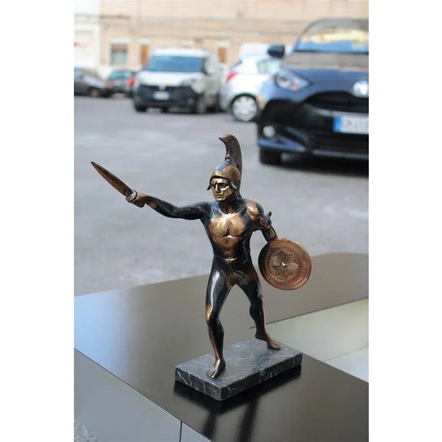 Italian Sculpture of Roman Warrior or Gladiator, 1950s For Sale - Image 11 of 11