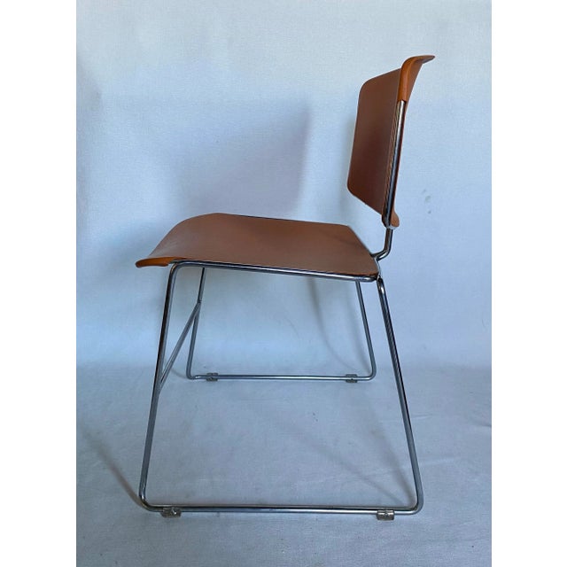 Steelcase Mid-Century Modern Max Stacker Conference Office Chairs by Steelcase, 1970s For Sale - Image 4 of 12