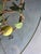 Vintage Mid Century Gueridon Glass Top Tole Lemon Citrus Table For Sale - Image 11 of 12