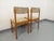 1960s Vintage Baumann Chairs in Wood and Fabric, 1960s, Set of 2 For Sale - Image 5 of 18