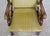 Textile Egyptian Style Gilt Carved Hall Chair W. Swans For Sale - Image 7 of 18