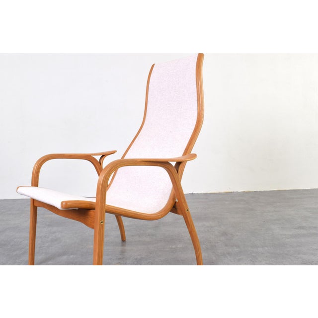 Beige Mid-Century Modern Lamino Easy Chair by Yngve Ekström for Swedese, 1950s For Sale - Image 8 of 12