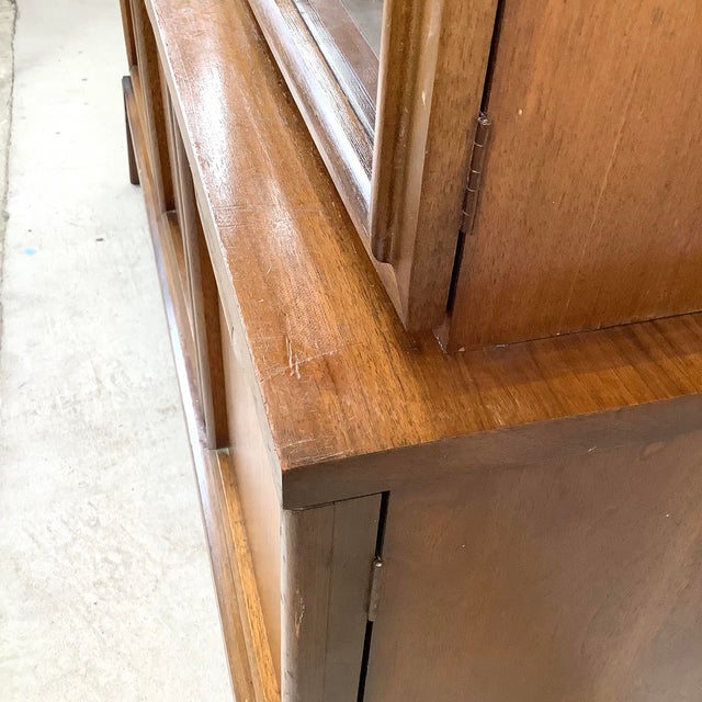 Mid-Century Sideboard With China Cabinet For Sale - Image 11 of 12