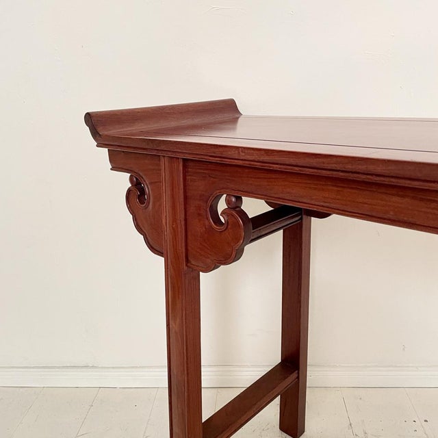 Chinese Console Table in Mahogany, 1940 For Sale - Image 17 of 18